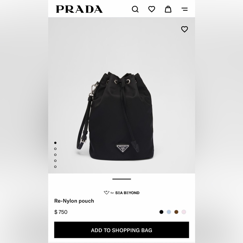 Prada Black Nylon Mini Bag